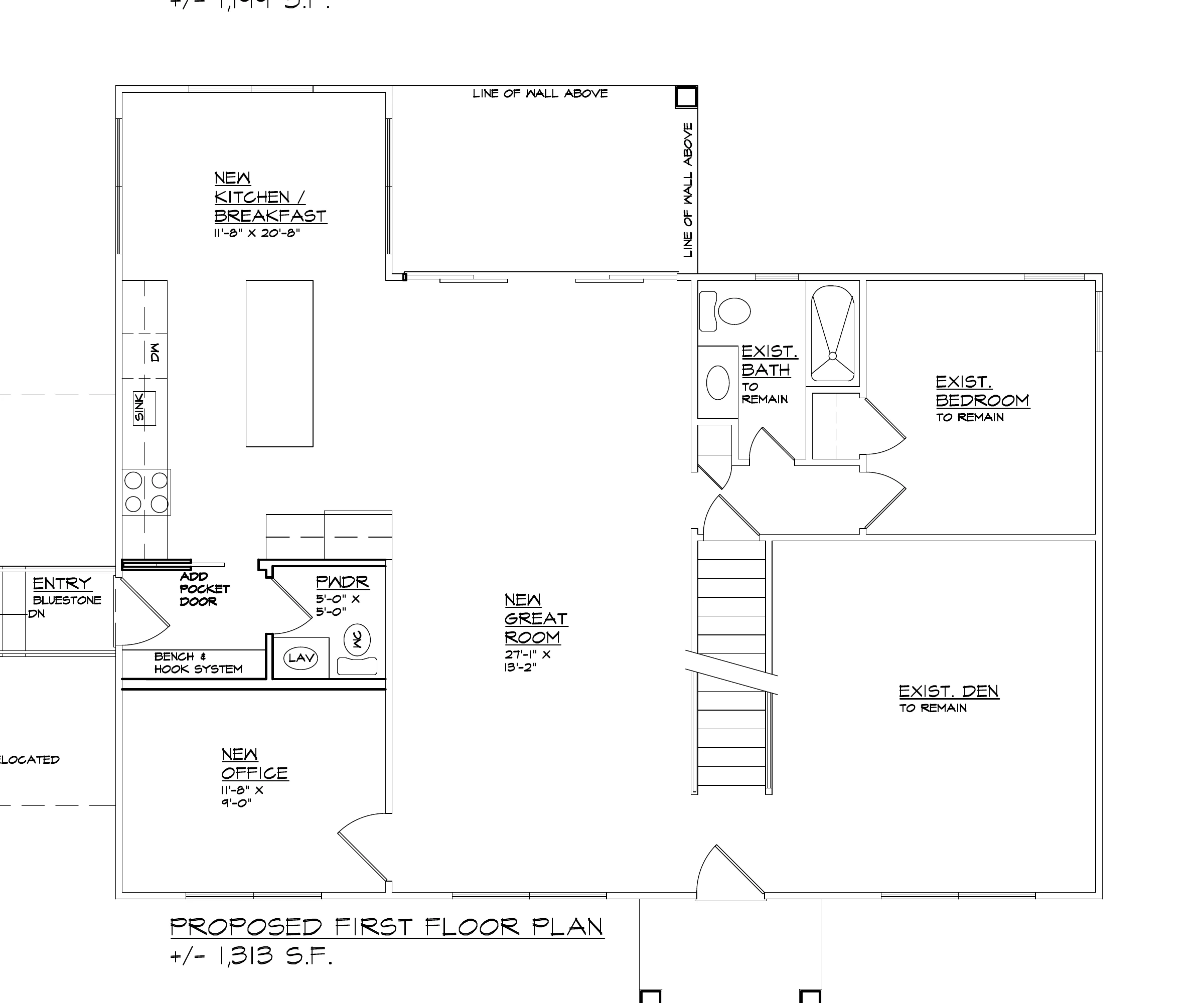 Proposed first floor plan